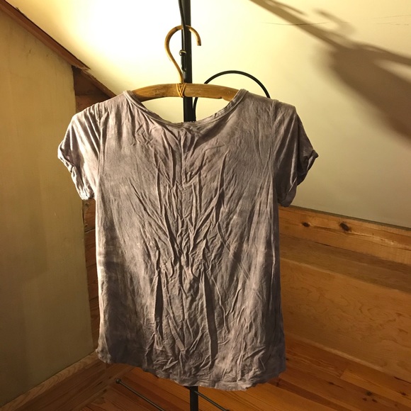 AEO Soft & Sexy Purple Tie-Dye Lace-Up Tee, EUC, S - Picture 11 of 11